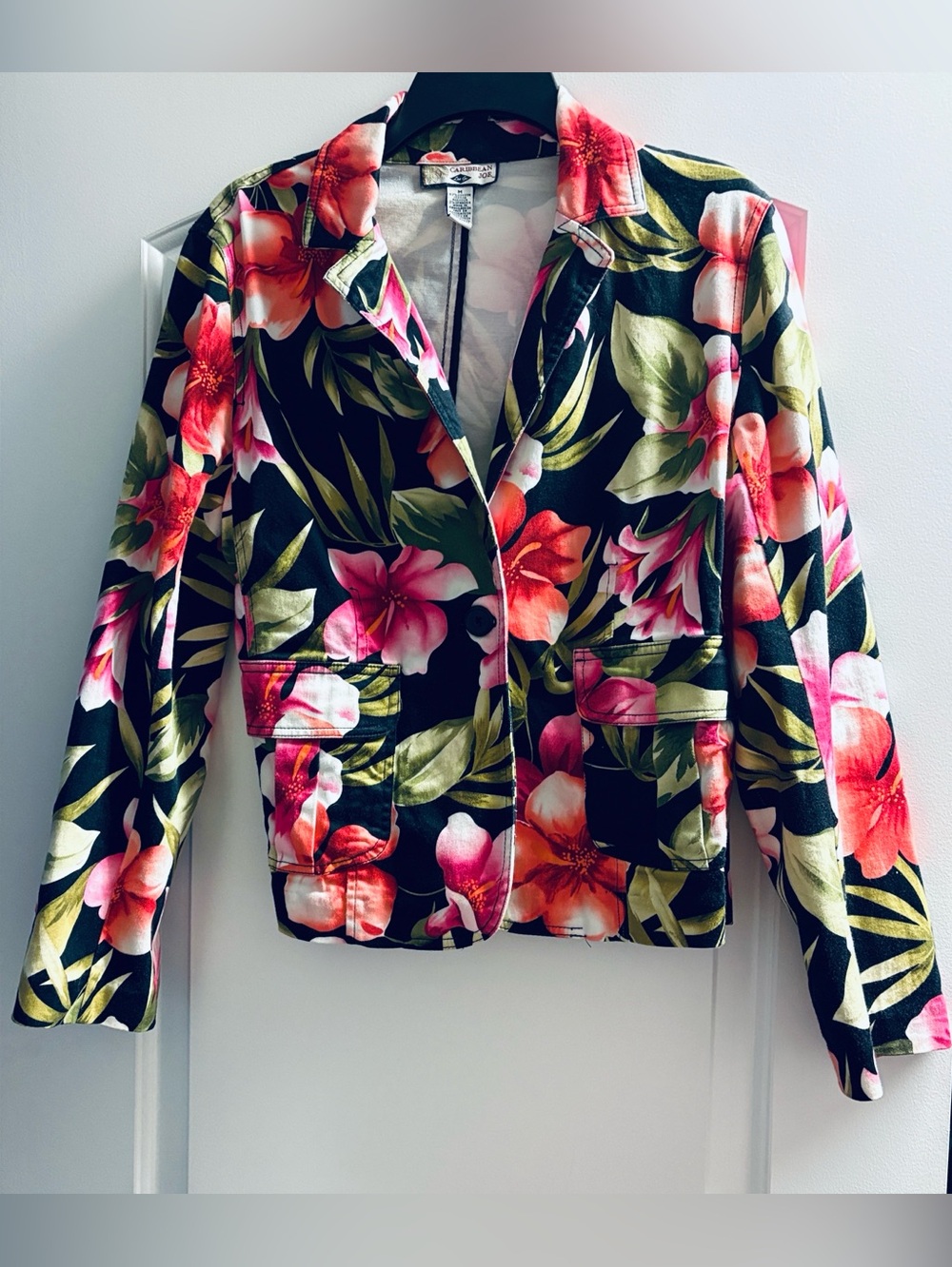 Caribbean Joe Tropical Blazer Women’s size Medium